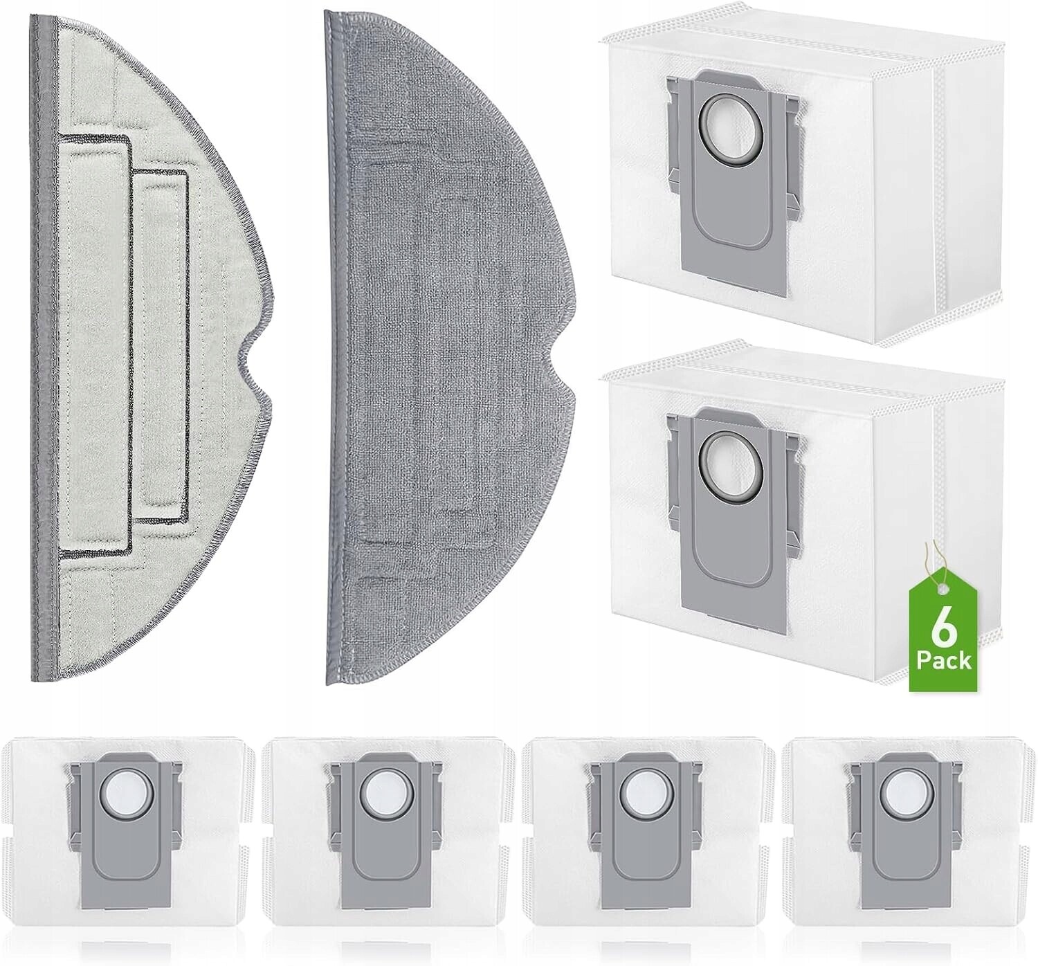6 x Sáček 3L Pro Úklidový Robot Roborock S8 Pro Ultra+ 2x Šátek