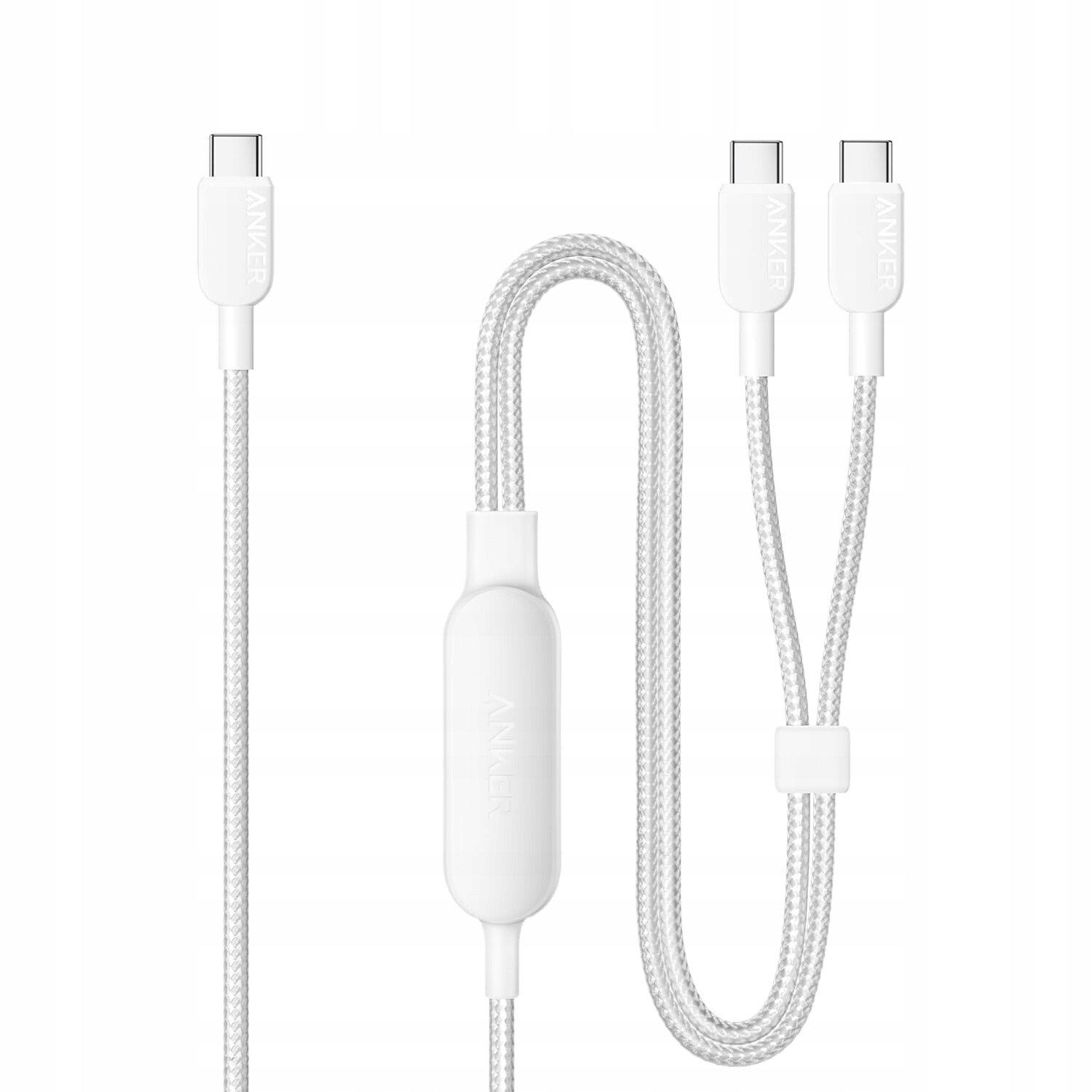 Anker 2v1 Usb C nabíjecí kabel 140W 120 cm opletený pro MacBook iPhone