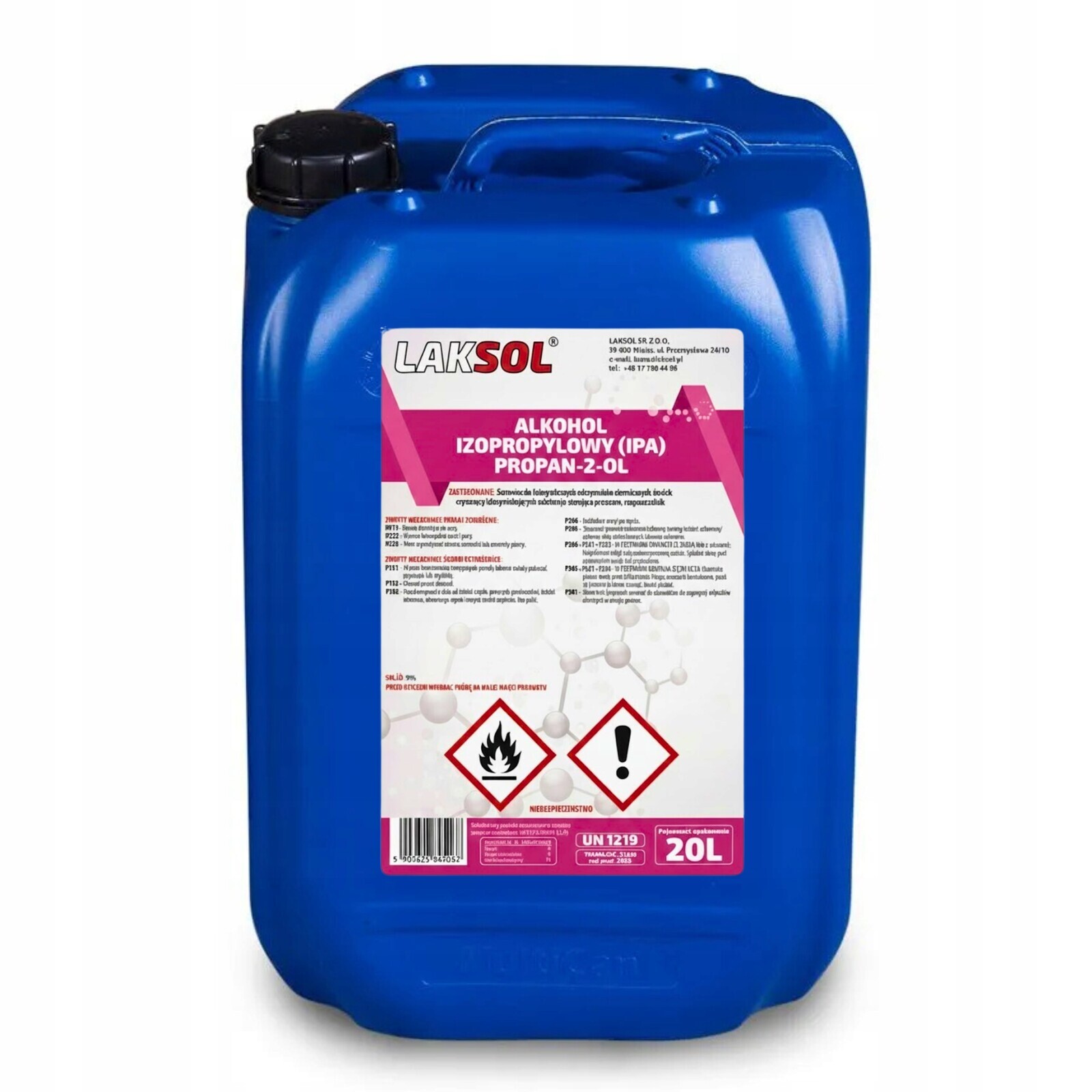 Ipa Isopropylalkohol Isopropanol 99% 20 l na čištění Odmašťovač