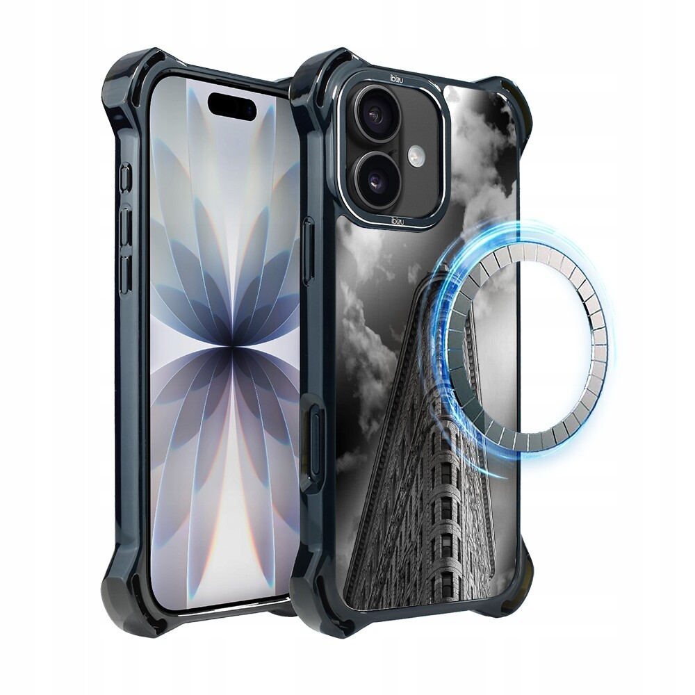 Pouzdro pro iPhone 17 Ibizu DropGuard Ultra s MagSafe, Noir City, Flatiron
