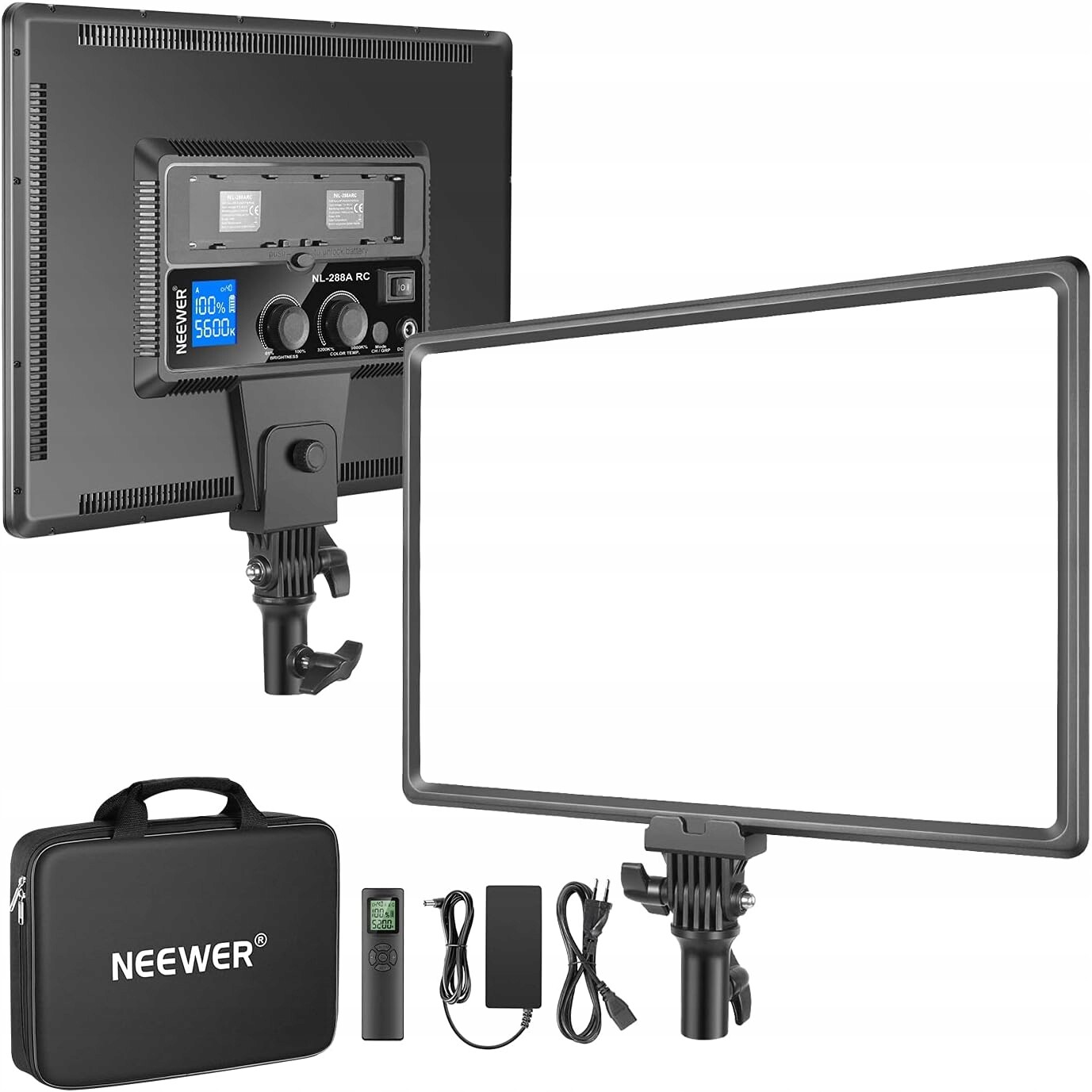 Neewer NL288 Led Video Light 45W 3200K-5600K CRI97+ stmívatelný 2.4G dálkový ovladač