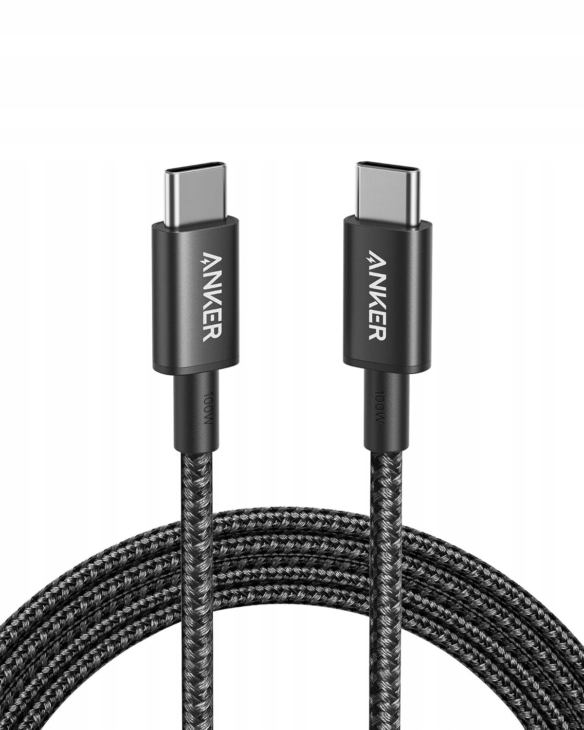 Anker 333 Kabel Usb-c na Usb-c 100W 2-balení 1.8 m Odolný 5 Gb/s Černý