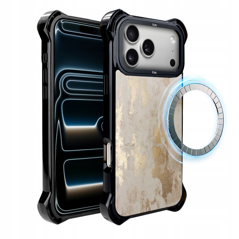 Pouzdro Ibizu DropGuard Ultra s MagSafe pro iPhone 17 Pro Max, zlaté