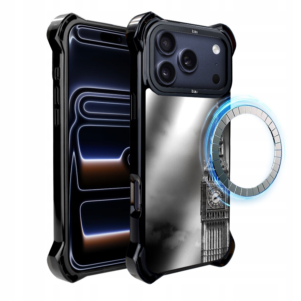 Pouzdro iPhone 17 Pro Max Ibizu DropGuard Ultra s MagSafe, Big Ben