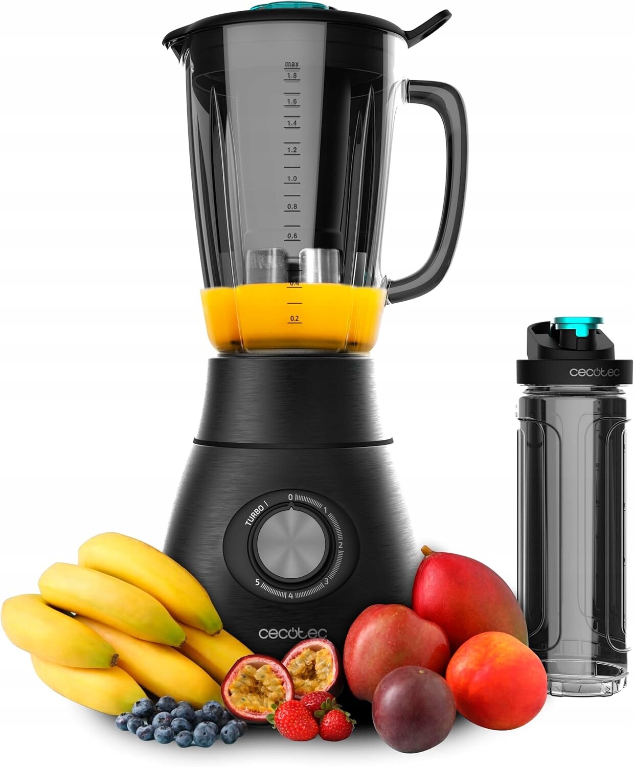 Cecotec Blender Power Black Titanium 1800W 1.8L titanová láhev s čepelemi