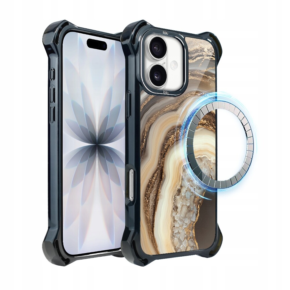 Pouzdro pro iPhone 17 Ibizu DropGuard Ultra s MagSafe, Medový achát