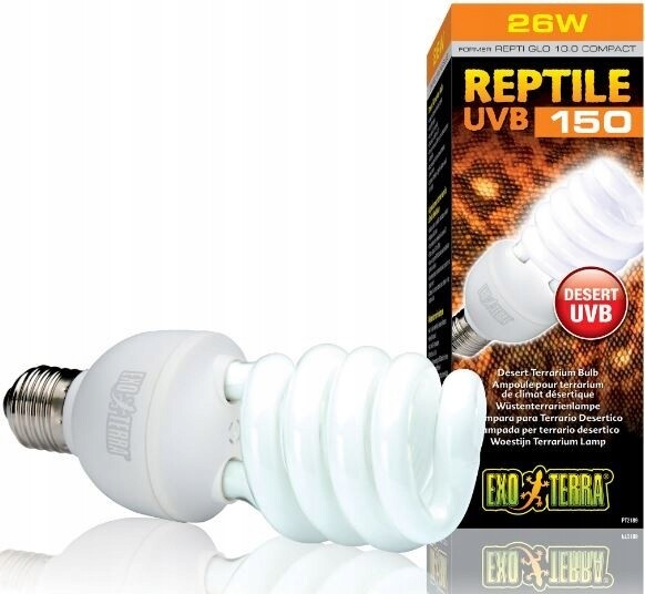 Kompaktní Žárovka 10.0 Uvb E27 25W Pro Plazy, Pouštní Terárium
