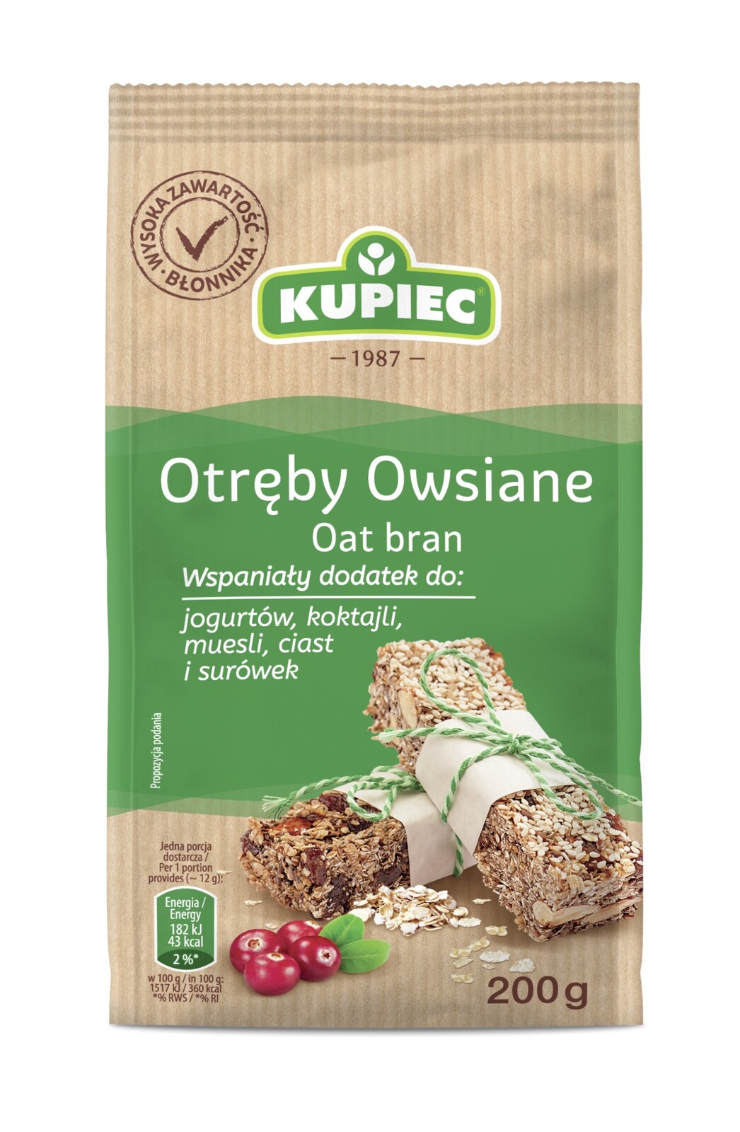 2 x Kupiec Ovesné otruby 8 x 200 g