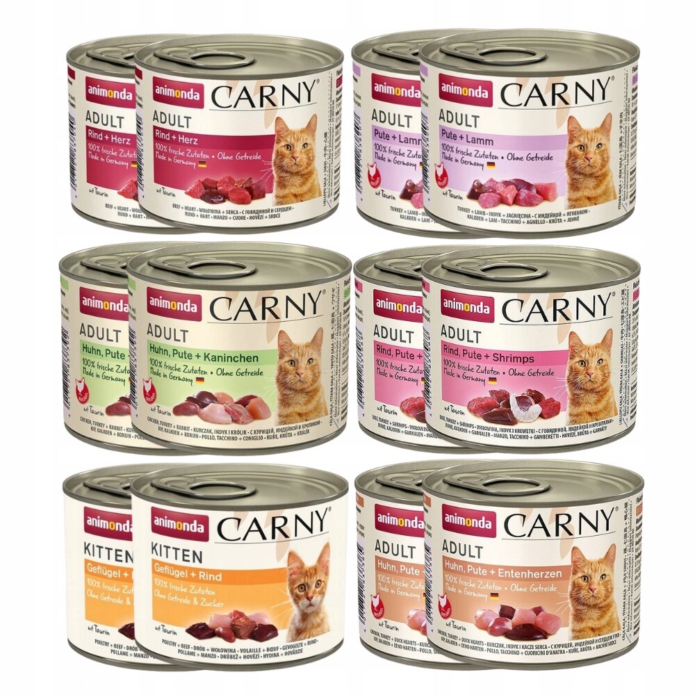 Mokré krmivo pro kočky Animonda Carny Adult mix chutí 12x200 g