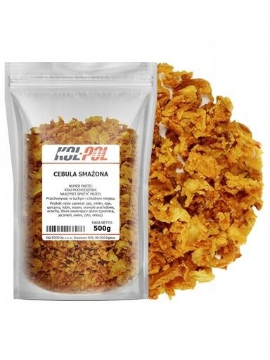 2 x Cibule Smažená 500g Cibulka pražená, křupavá, vysoká kvalita Kol Pol