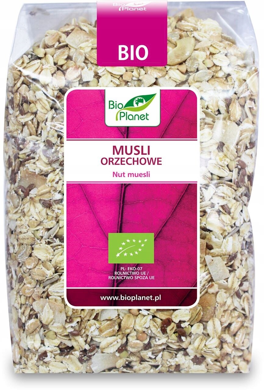 3x Bio Planet Müsli ořechové Bio 600 g