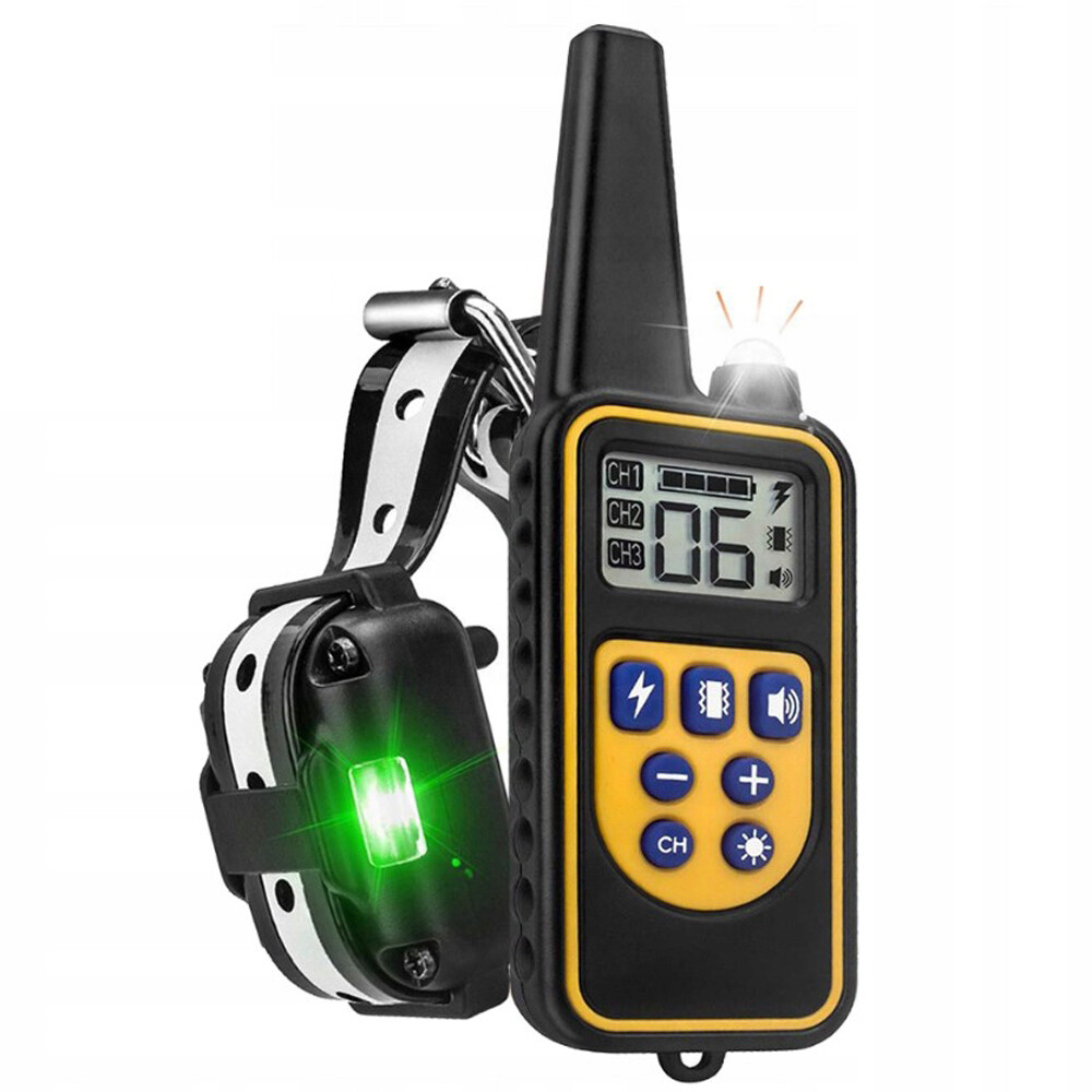 Regulovatelný Výcvikový Obojek Pro Psa, Zařízení Pro Výcvik Psů, Dálkové Ovládání 800 M