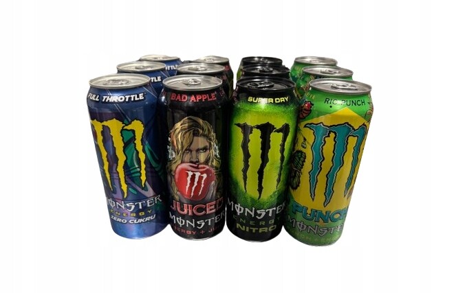 Monster Mix: 3x SuperDry, 3x Bad Apple, 3x Full Throttle, 3x Rio Punch x12 ks