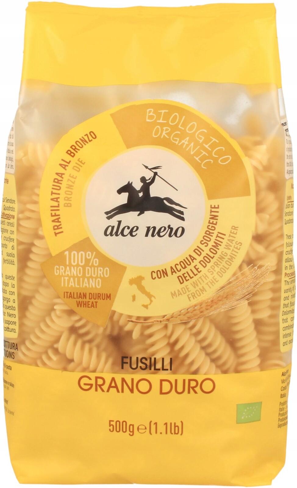 3X Alce Nero Těstoviny fusilli Bio 500 g