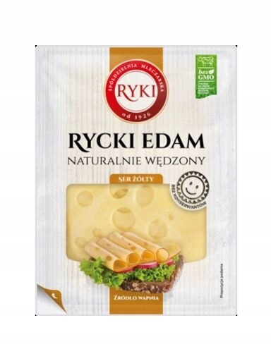 5 x Sýr Rycki Edam Uzený flow pack plátky 135 g