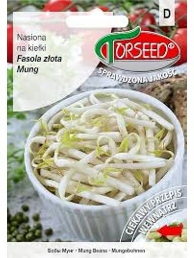 3 x zlaté fazole Mung, semínka na klíčky 250 g Torseed