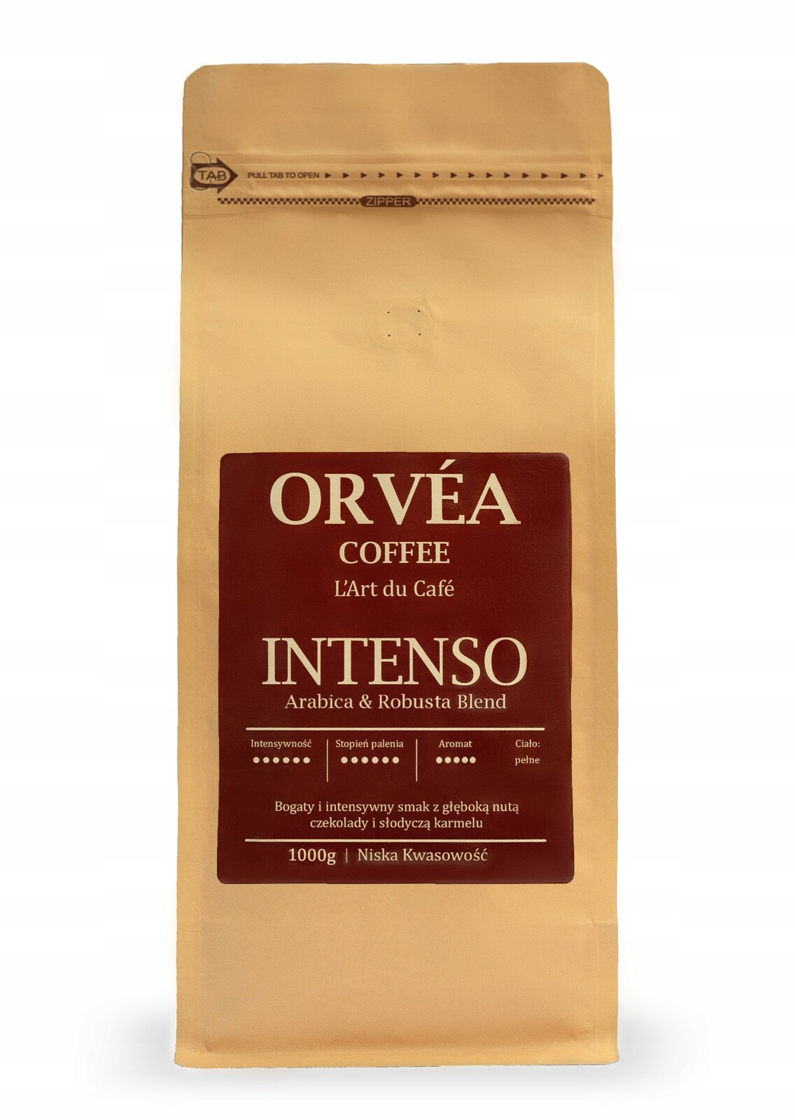 Káva Zrnková Orvéa Intenso 1000 g