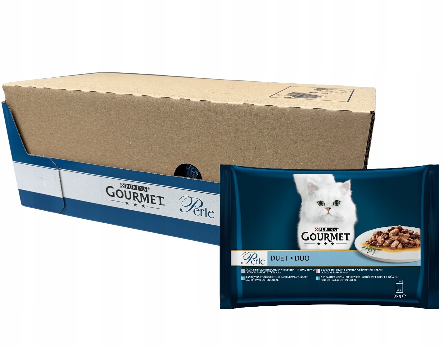 Purina Gourmet Perle Fileciki Mix Rybí duet 48x85g pro kočky 4.08 kg