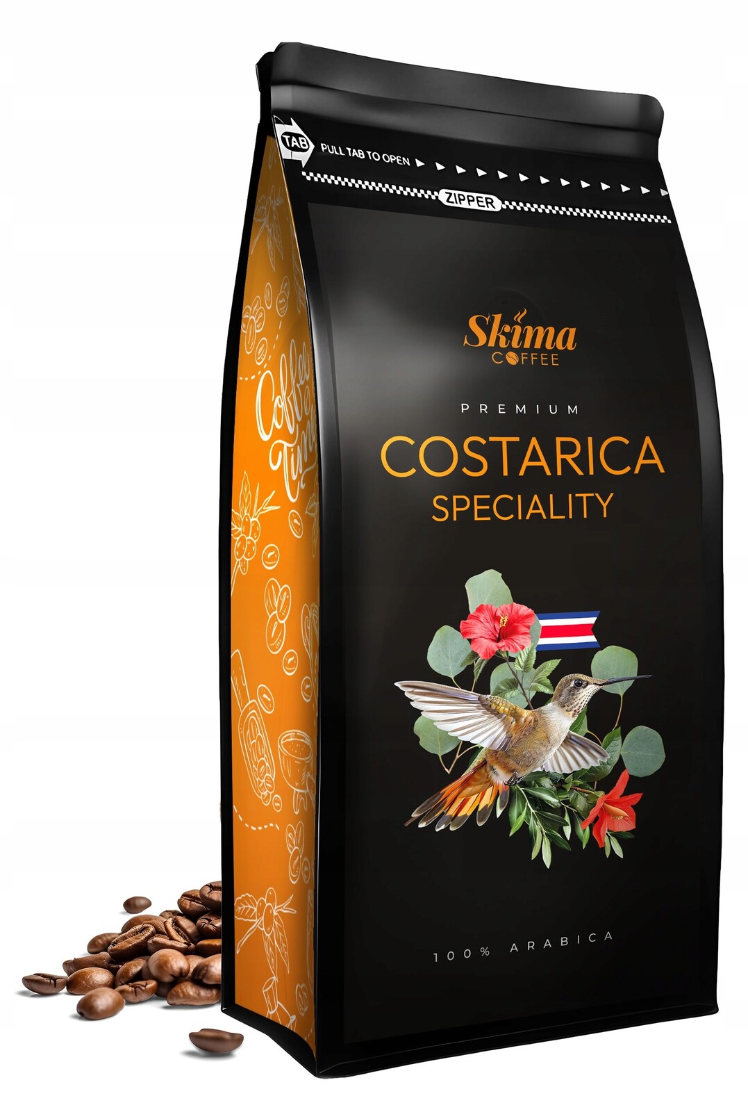 Káva zrnková 1 kg Kostarika Speciality 100% Arabica Čerstvě pražená Dárek
