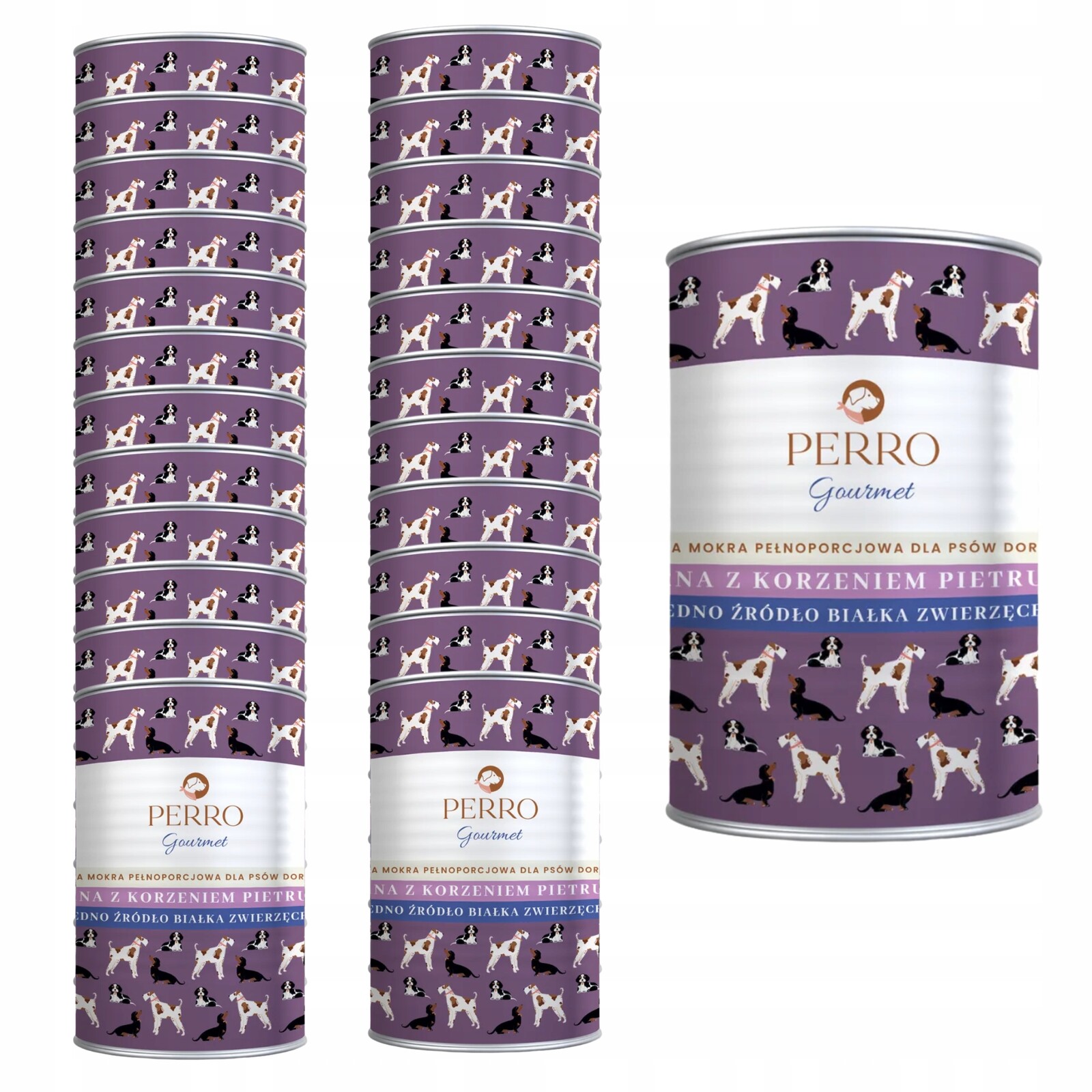 Perro Gourmet Vlhké krmivo pro psy Srna s petrželkou 6x400g Set