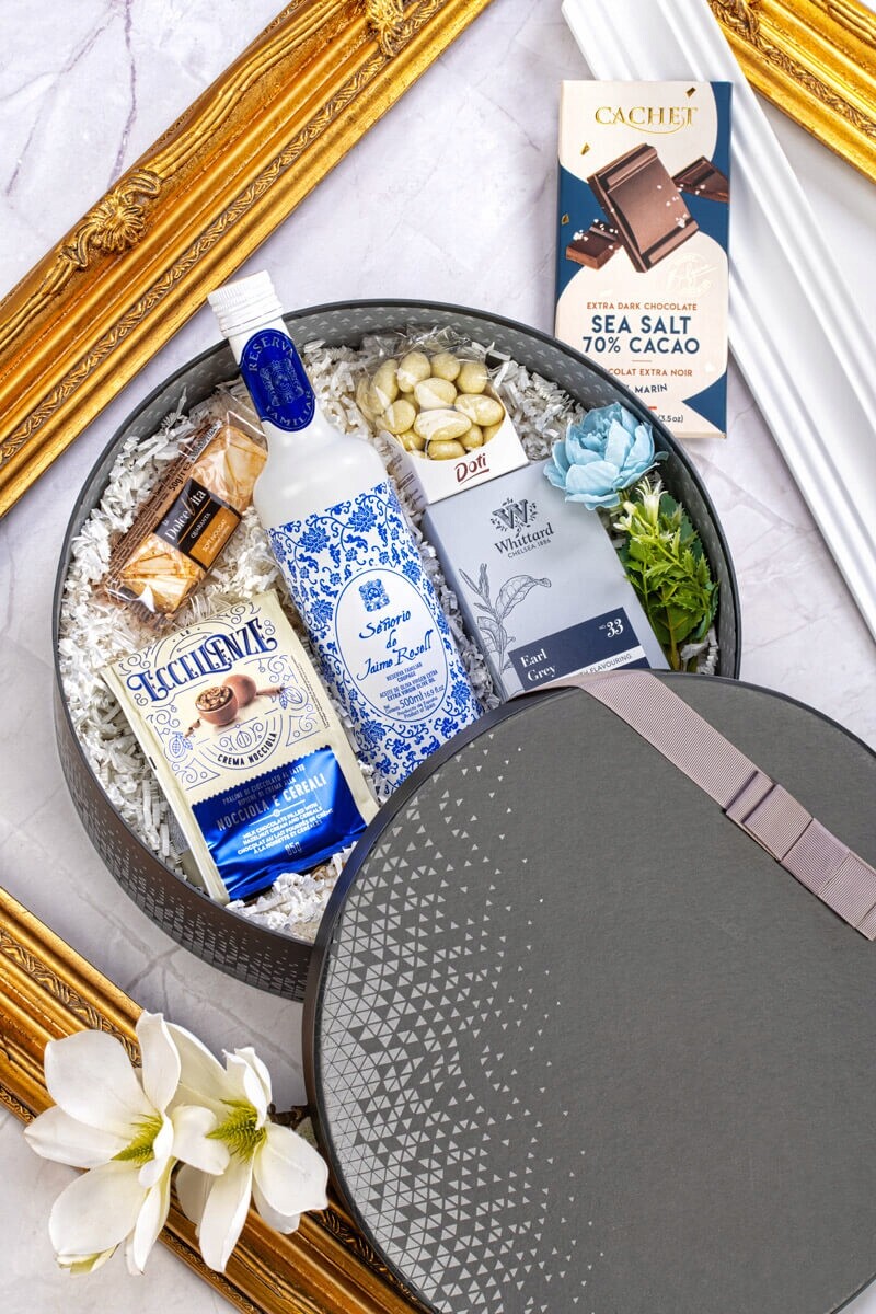 Dárkový koš s olivovým olejem M21