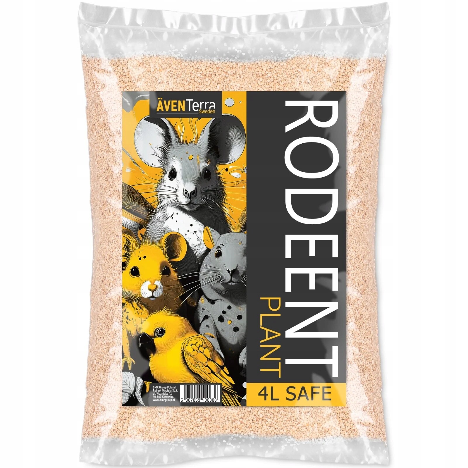 Rostlinný Substrát Pro Hlodavce Veverky Ježky Přírodní Bezprašný 4 L