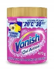 Vanish Oxi Action Pink Odstraňovač skvrn v prášku pro barvu 470 g