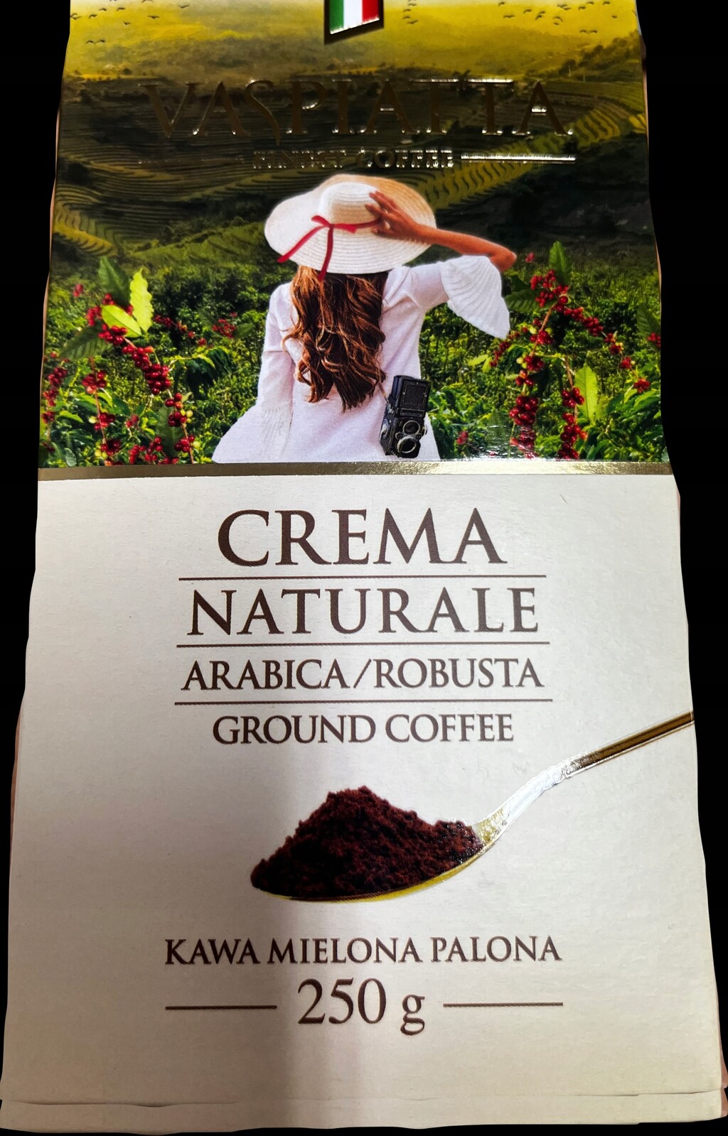 Vaspiatta Mletá Káva Crema Naturale 250 g