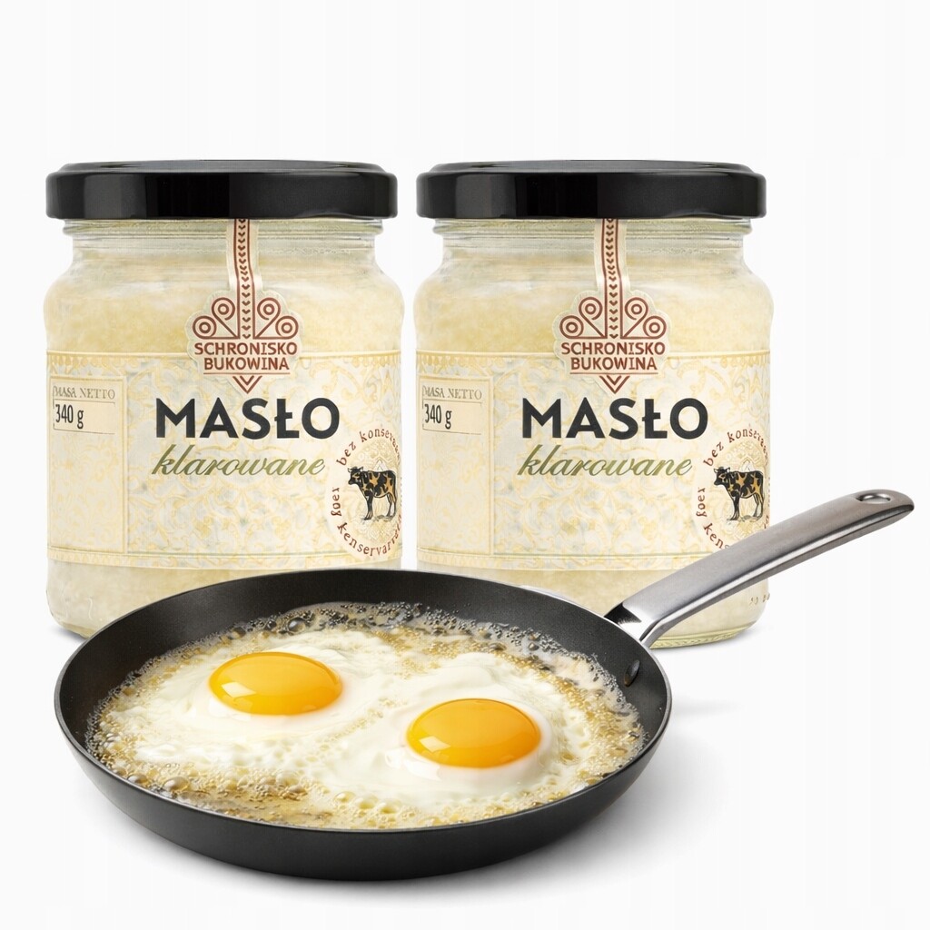 Pravé přepuštěné máslo 420 ml, tradiční, ne z odstředivky, lahodné sklo