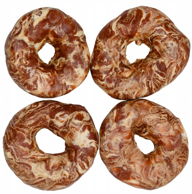 Hovězí Kroužky S Kachní Treskou 4 Ks 500 G