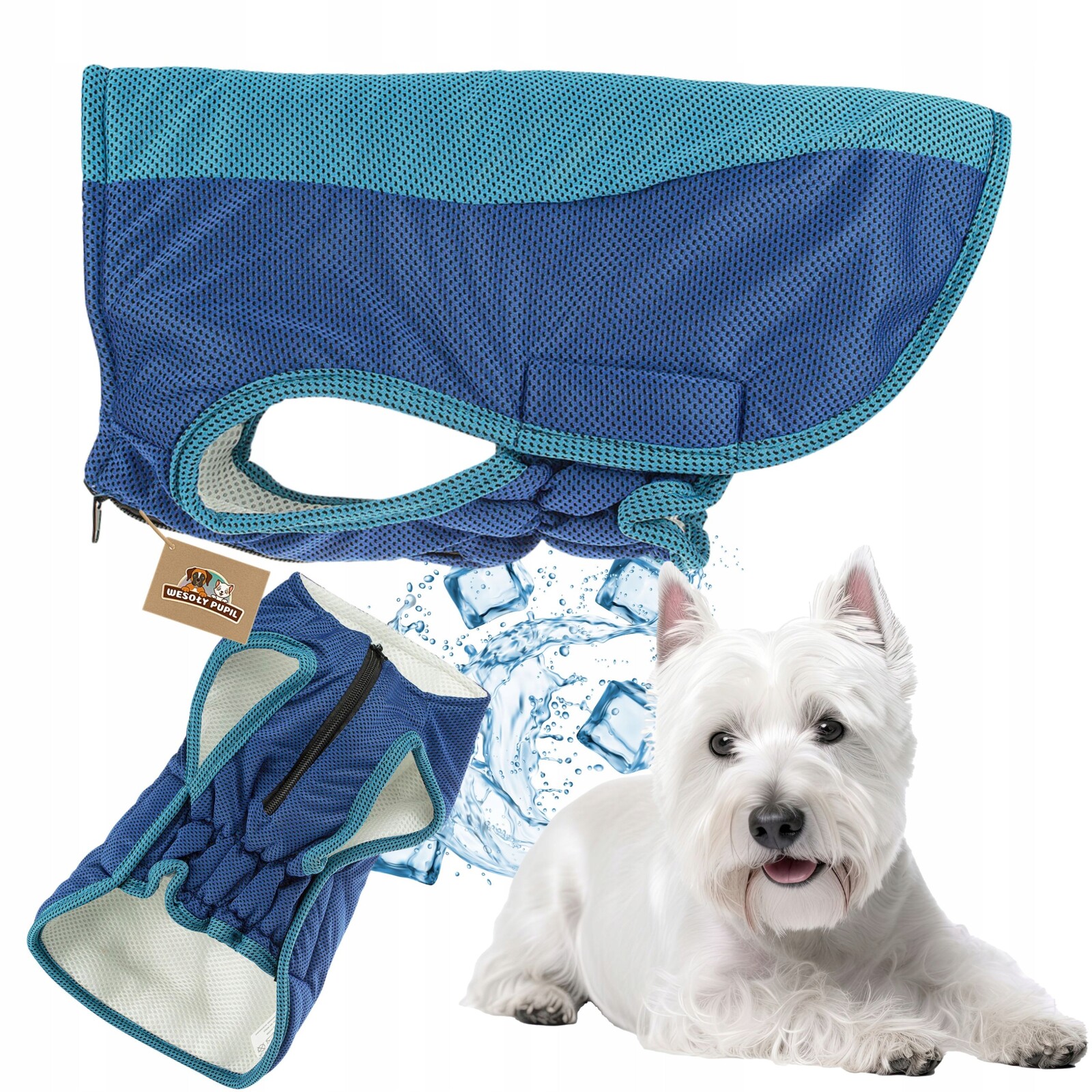 Chladicí vesta pro psy na léto Cooling Vest Premium S 34 cm