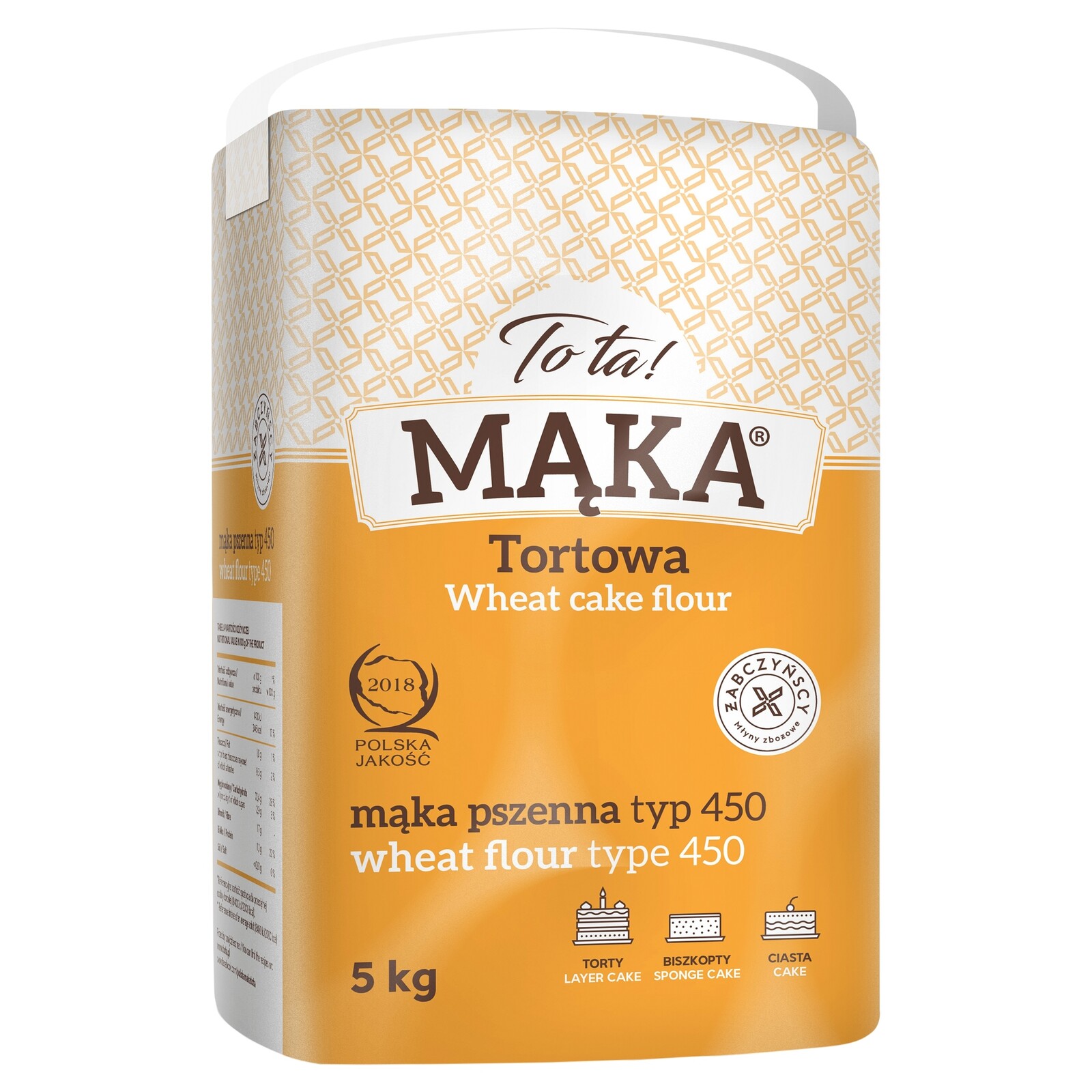 2X To je ta! Pšeničná dortová mouka typ 450 2x5kg