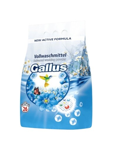 3X Gallus Univerzální prášek na praní 1,7 kg (26 praní)