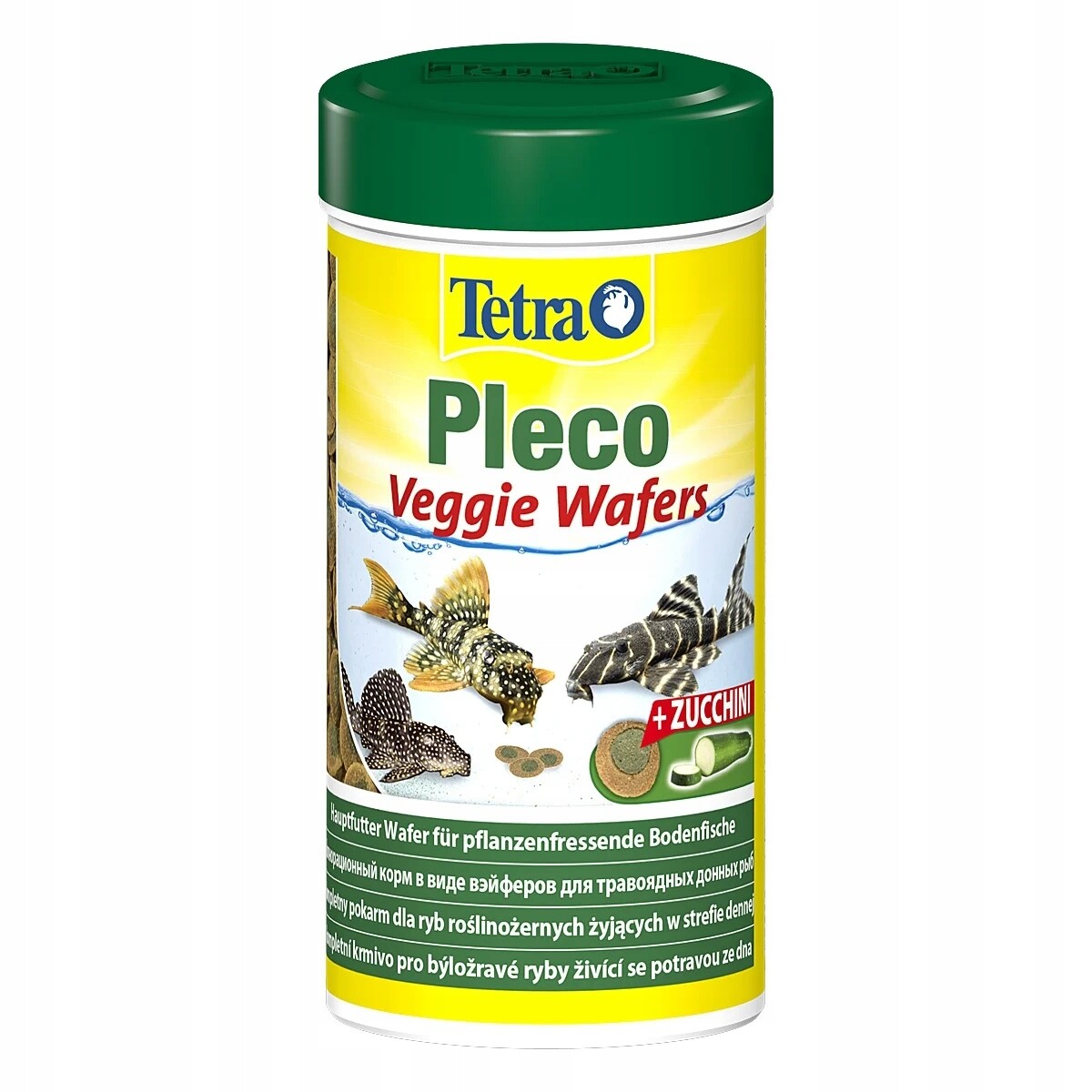 Krmivo Pro Rostlinné Ryby A Akvárium 250 ML Wafle Cukety