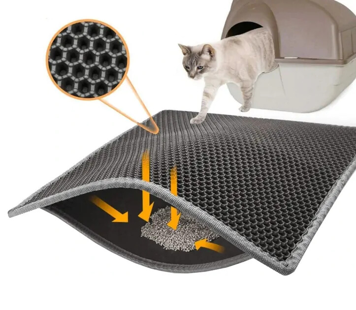 Rohožka Před Kočičí Toaletu Pro Kočky Na Čištění Tlapek Steliva 65X45 CM
