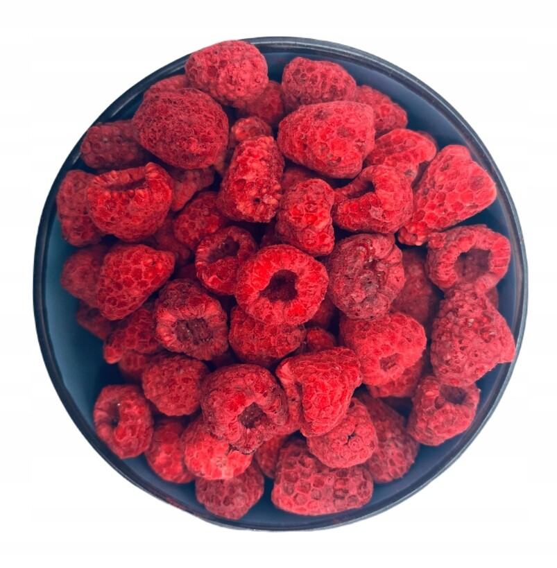 Lyofilizované Maliny malina 50g Celé lyofilizované ovoce Bakamo