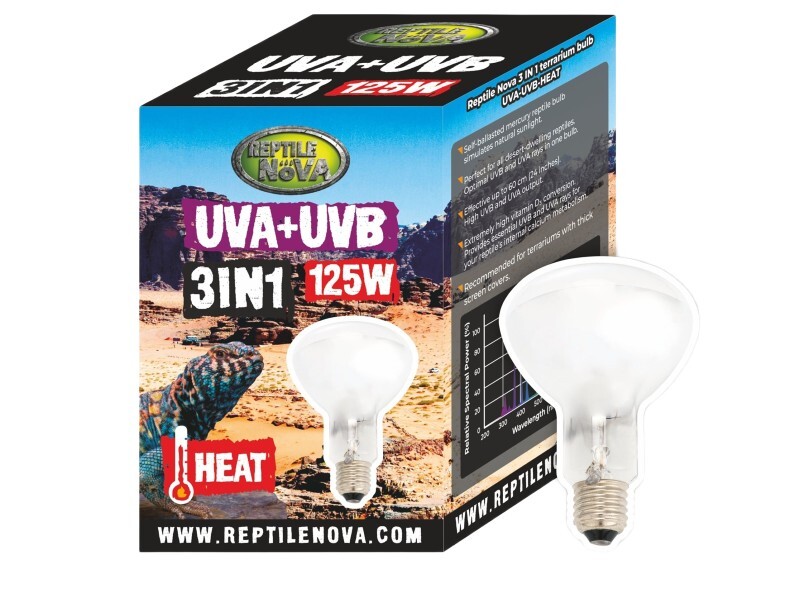 Žárovka 3v1 Uva-uvb Reptile Nova 125 W