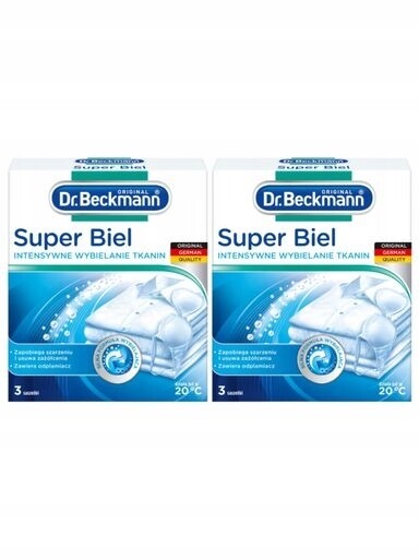 3X Dr. Beckmann Biel Bělící sáčky 6x 40g