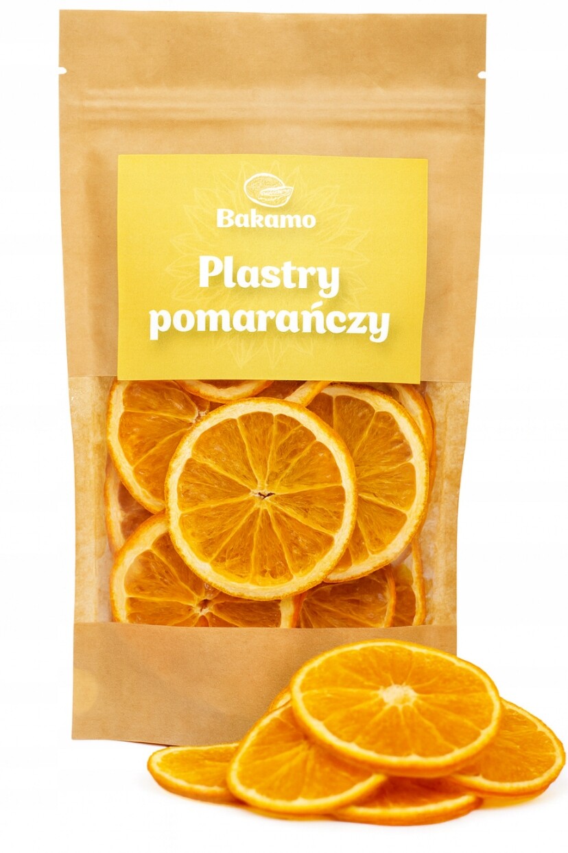 Sušené pomeranče v plátcích, voňavé plátky pomeranče na vánoční stromeček 500 g