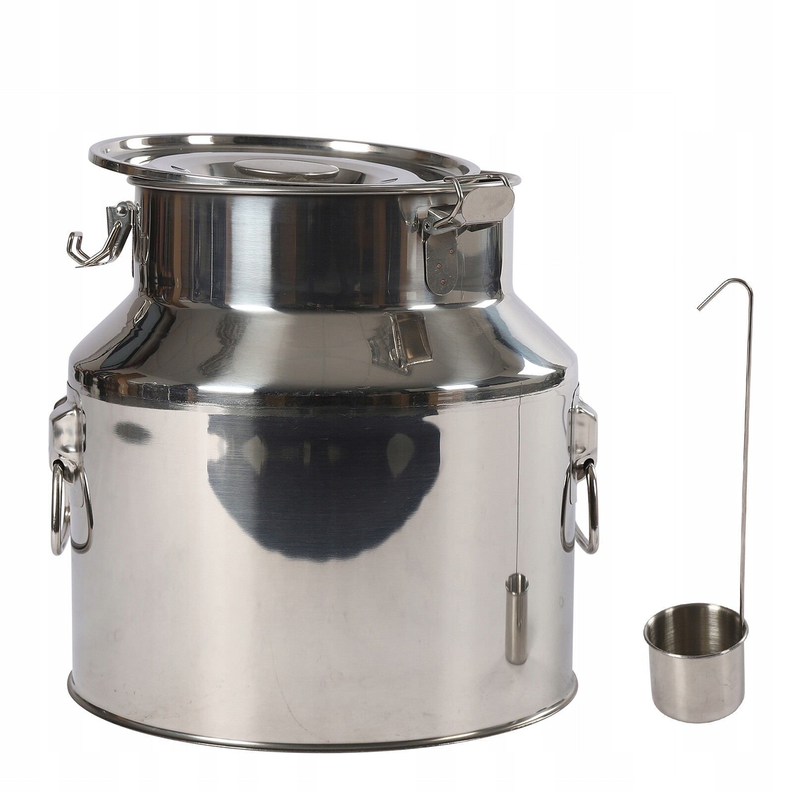 Konve na mléko 22L Nerezová ocel Nepropustné víko s klipovým uzávěrem