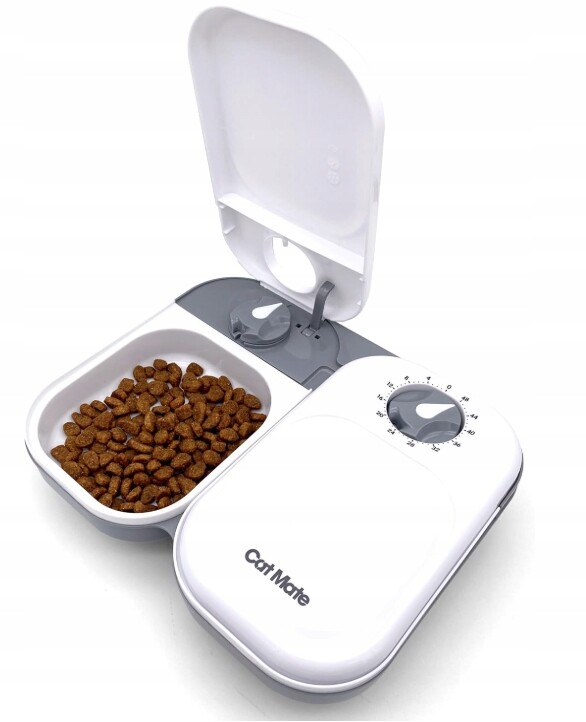 Cat Mate 401 Automatické Krmítko, Do 2 X 400 G, Bílé Pro Psa A Kočku