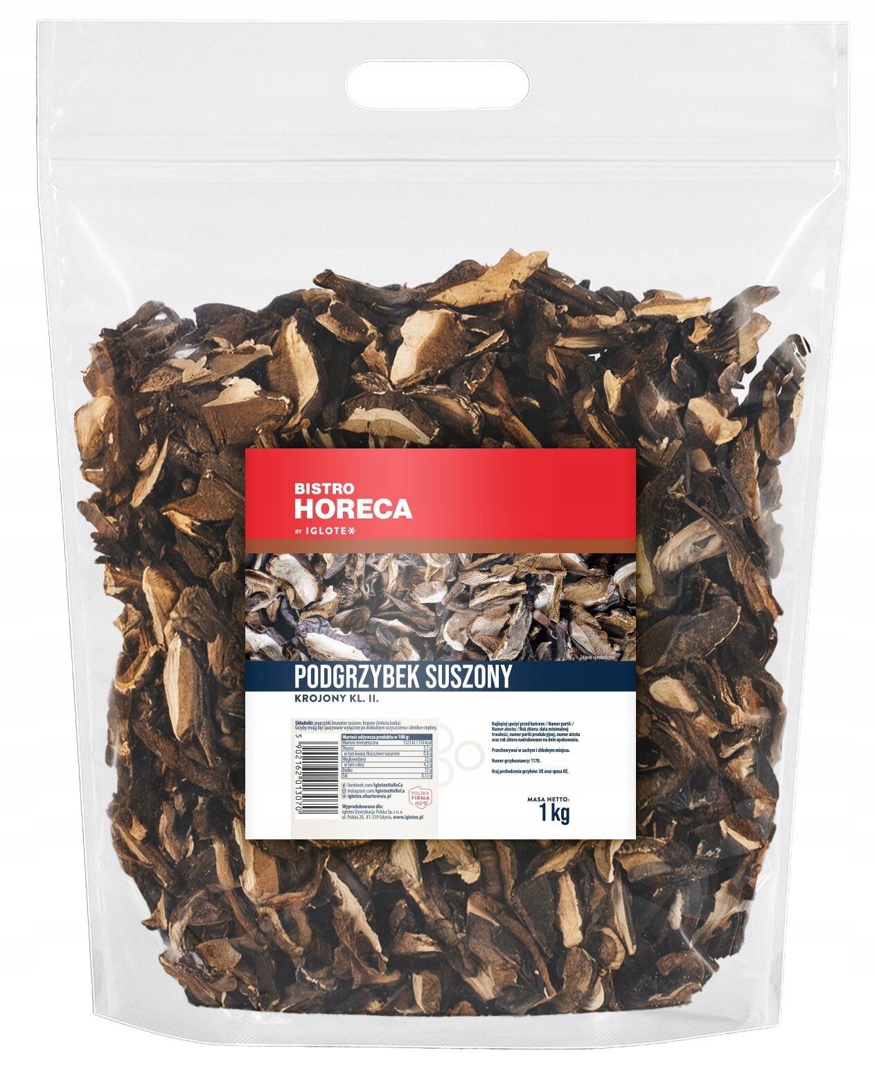 Sušené podhoubí krájené 1 kg Bistro Horeca