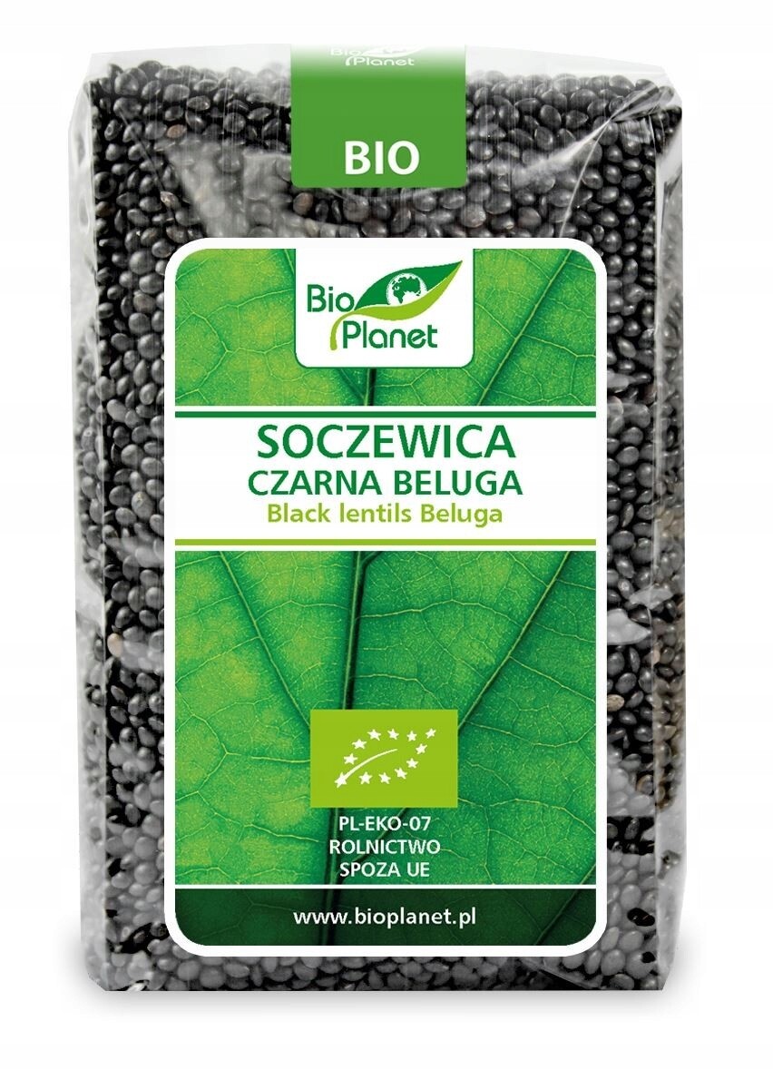 3x Čočka černá beluga Bio 500 g