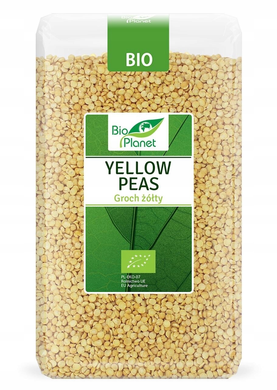 2X Hrách Žlutý Bio 1 kg Bio Planet