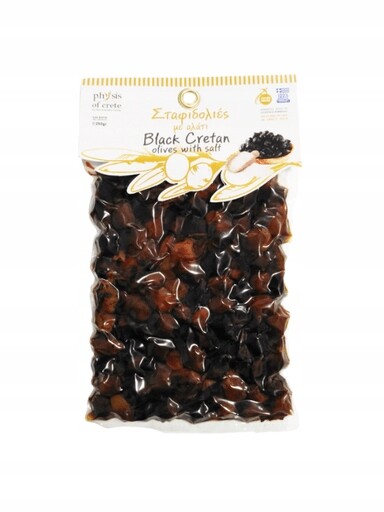 2 x Physis of Crete Sušené tmavé olivy v soli 250 g