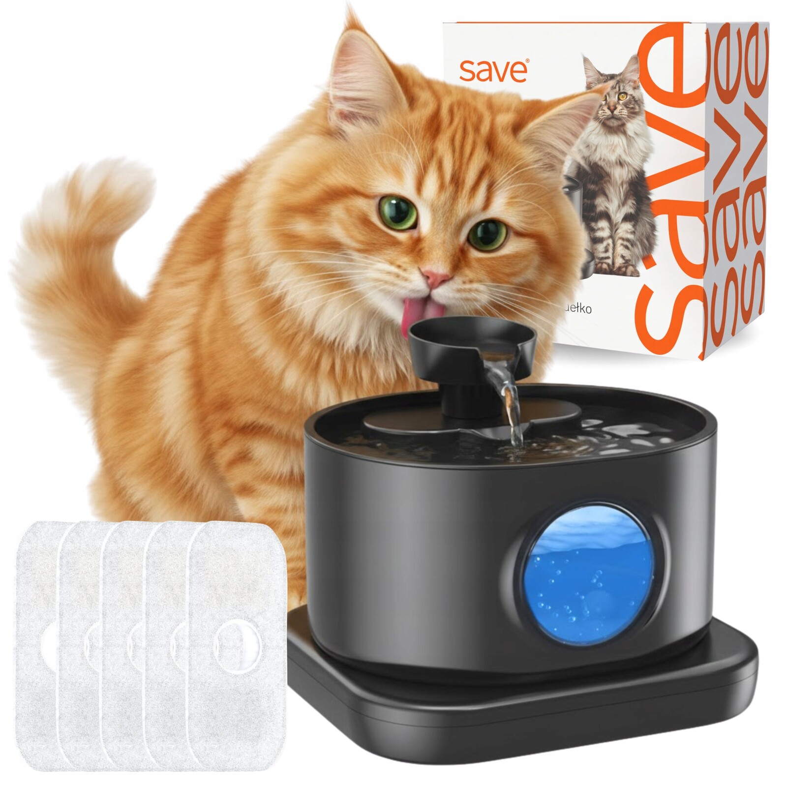 Bezdrátové Krmítko Fontána Pro Kočky Automatický Senzor Pohybu Sada
