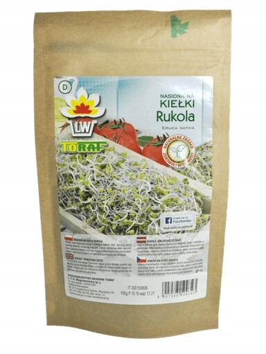 4 x Toraf Rukola semínka na klíčky 100 g Toraf