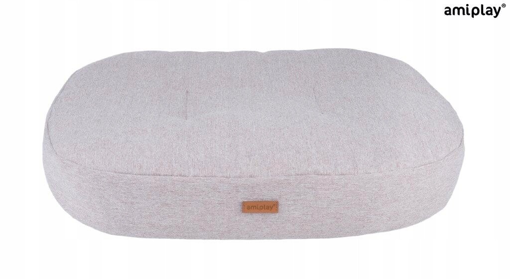 Amiplay Montana Šedá L Matrace Oválná Pro Psa Měkké Pelíšek Kočky