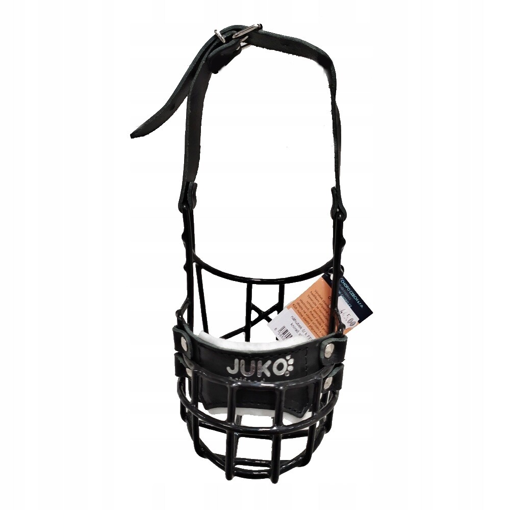 Náhubek černý/kůže knírač střední fena