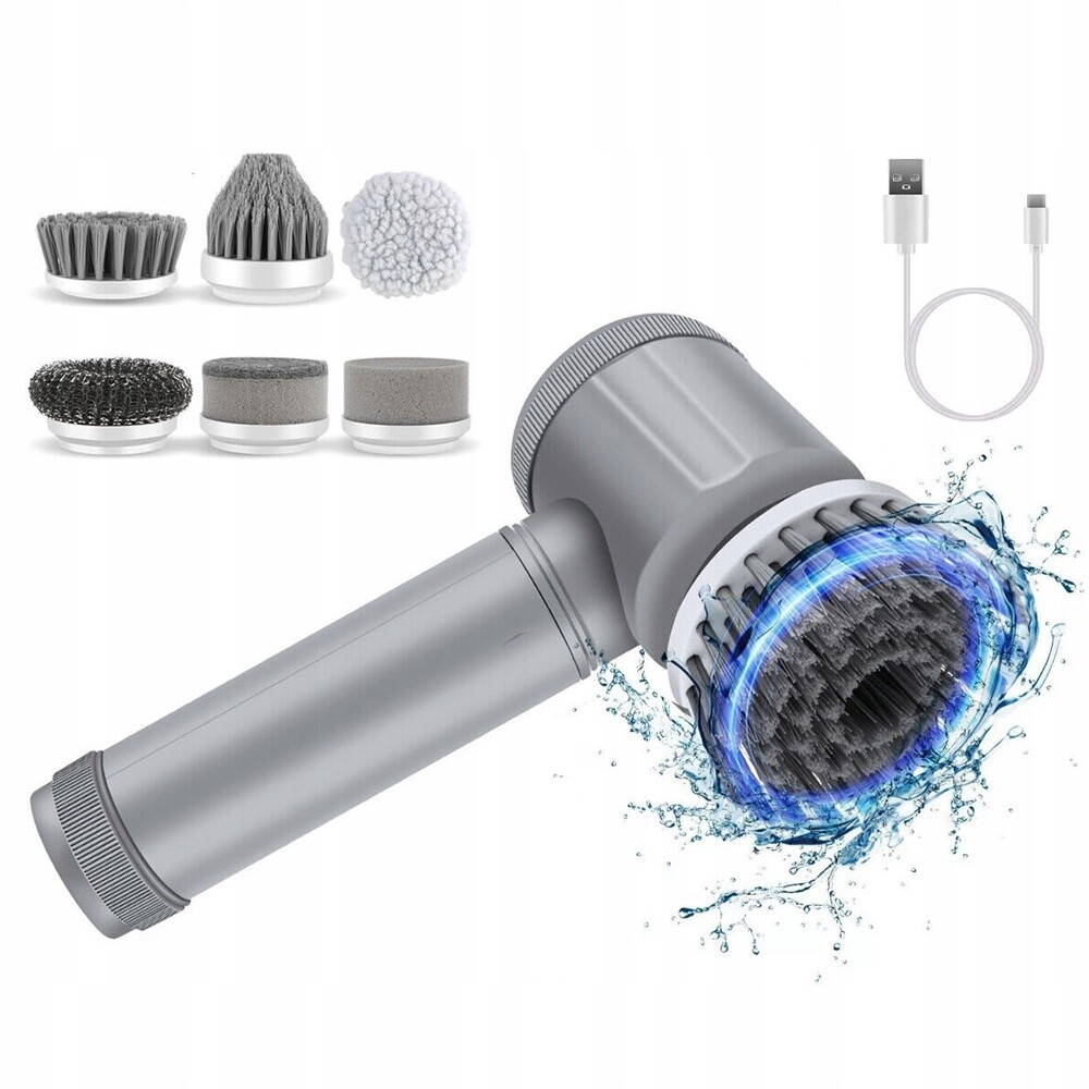 Elektrický Rotační Kartáč Sada Pro Úklid Mytí 1500 Mah Akumulátorová